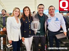 Azul Etcheverry, Verónica Delgadillo, Jorge Álvarez Máynez y Jorge Jiménez Lona