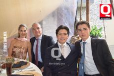 A   Astrid Alatorre, Fernando Arena,  Emilio Lara y Diego Arena