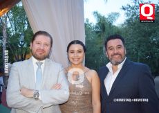 Pedro Sierra, Angie Márquez y Arturo Martínez
