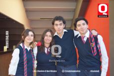 Isabella Couty, Camila López,  Miguel Maldonado y Diego Peréz