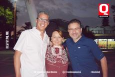 Manuel Sánchez, Roxana Ángel y Alejandro Salcedo