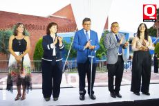 Mtra. Sandra Bárbara Zapiain, Mtra Ma. Socorro Durán, Mtro. José Julio Carpio, Hno. Felipe de Jesús Ocadiz y Mtra. Isis Yepez