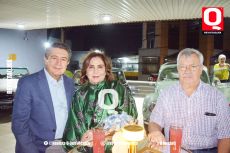 Pedro Castro,  Carmen García del Real y Víctor Alejandri