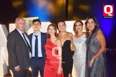 Giovanna Fabbri acompañada de su familia
