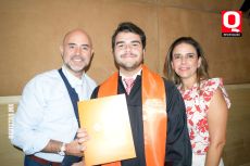 Hugo Afani,  Patricio Afani y Raquel Ramírez