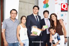Flavio Anaya,  Romina Anaya, Marcelo Anaya, Eugeni Ganem, Andres Anaya y Jessica Zablah