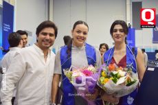 Miguel Domínguez, Alejandra Puente y Jimena Díaz