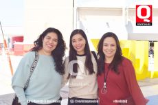 Adriana Zarate, Liz Mora y Ely Baca
