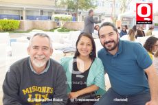 Juan Carlos Hernández,  Narda Luna y Juan Pablo González