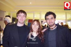 Enrique Navarro,  Karina Hernández y Santiago Rosales