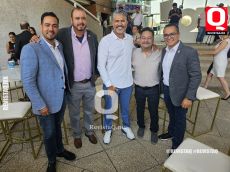 Allan León Aguirre, Ing Miguel Ángel Mata, Gustavo García e Israel Martínez