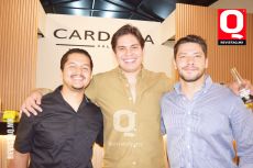 Mario Alba, Emiliano Cardona y Brandón Eiquihua