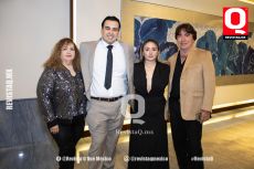Sally del Fierro, Daniel Urbano, Gisell Meza y  Héctor Garza
