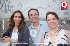 Lolis Villegas,  Leonardo Ruenes y Katya Morales