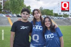 Alfredo Camacho,  Miroslava Raya y Ximena Villareal