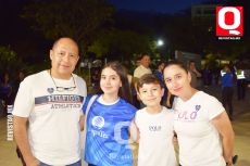Everton Aguilera,  Miranda Aguilera,  Matias Aguilera y Gladis Martínez