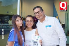 Valentina Durán,  Gaby Zuñiga y Samuel Durán