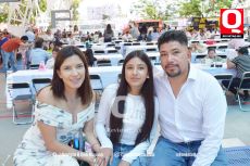 Raquel Rodríguez,  Fernanda Hernández y Jairo Hernández