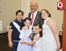 Benjamín Gallo Rodríguez, el Dr. Benjamín Gallo Chico, Regina Negrete y Marifer Gallo