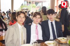 Andrés Arellano,  Diego Rojas y Diego Flores