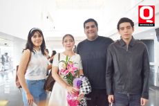Mary Díaz, Tanya Castillo, César Núñez y Joshua Núñez