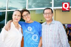 Alejandra López,  Mauricio Reyes y Donato Reyes