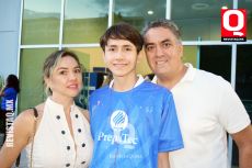 Arely González,  Fabrizio Maldonado y Julio Maldonado