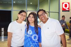 Isabel Campos,  Fátima Vargas y Ángel Vargas