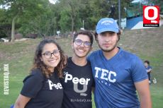 Mariana Amador,  Lucas Nicola y David Hernández