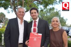 Armando Delgado,  Mauricio Delgado y Mary García