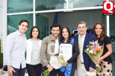 Jorge  García Travesi, Monse Tavares, Santiago Moreno, Dana Travesi, Jorge García Travesi y Elizabeth Islas