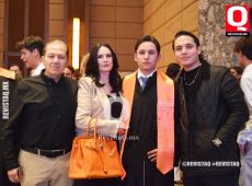 Jaime Borja, Lulú Jiménez,  Eduardo Borja Jiménez y Germán Borja