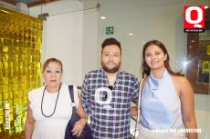 Angélica Huerta,  Jesús Alonso y Adriana Negrete