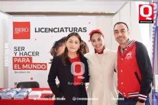 Anabel Morán, Paola Preciado y Óscar Pons. Team Ibero