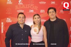 Diego López,  Valeria Fuentes y Mauricio Urquieta