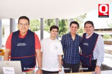 Fabián Velázquez,  Diego Kornhauser, Olivier Serna y Oliver Serna