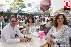 Enrique Rodríguez, Carolina Sarabia y Georgina Vela