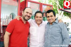 Fabricio Martínez, Juan Carlos Hernández y Alejandro Tejada