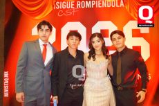 A   César Rocha, Alexander Romero, Majo Vázquez y Rodrigo Quesada