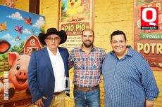 Gustavo Campos, Jonathán González y Enrique García