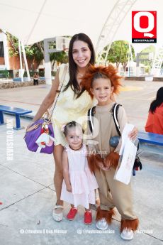 Dania Fuentes,  Antonella y Diego