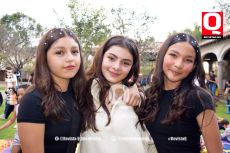 A   Valentina Figueroa, Estefania Gutiérrez y Cassandra La Madrid