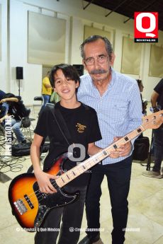 Gabriel Cárdenas y su abuelo Jorge Cárdenas