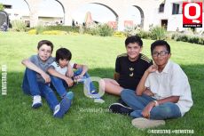 Jaime Guerrero,  Bruno Soto, Martín Porras y Juan Pille