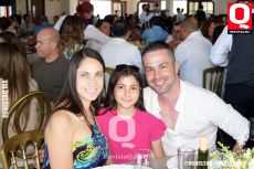 Marcela Morales, César Padilla y Azul Padilla