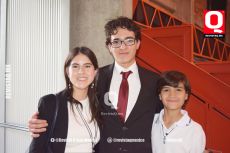 Aylin Rocha,  Santiago Ramos y Juan Pablo Ramos