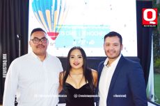 Javier Moreno,  Valeria Rubio y Norberto Flores