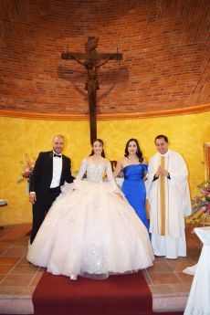 Los Padrinos, Fernanda Iñiguez Bocanegra y Padre L.C. Miguel Ramírez