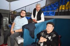 Moisés Marroquín,Alberto Estrada y Don  Alberto Estrada