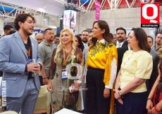 Manuel Bedia Lozano Luzma Lozano, Gobernadora Libia García y Cristina Villaseñor